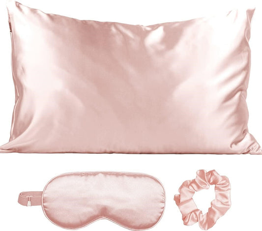 Kitsch Satin Sleep Set | Softer Than Silk Pillowcase and Eyemask Set